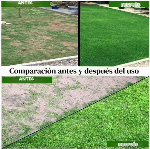 Vista 5 de Rollo de tapete de semillas de césped, tapete de semillas de césped biodegradable, manta de germinación de semillas de césped para plantas de patio