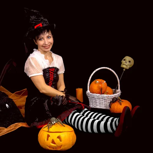Vista 6 de 7 pares de calcetines largos a rayas por encima de la rodilla, calcetines hasta la rodilla para Halloween, cosplay, fiesta, disfraz, fiesta