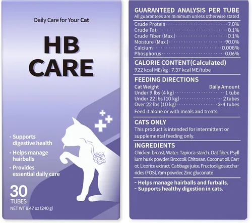 Vista 12 de Doctor By HB Care Suplemento para Bolas de Pelo de Gatos - Tratamiento de Bolas de Pelo para Gatos, Control de Bolas de Pelo, Remedio de Alivio