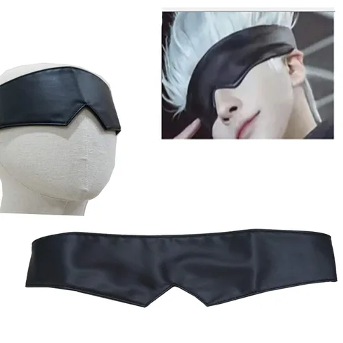 Vista 3 de SUNXXCOS fibra de alta temperatura hombres y mujeres para el partido masculino Cosplay traje Jujutsu Kaisen (peluca Gojo Satoru)