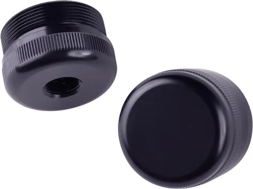 Vista 7 de Tapones de Extremo de Aluminio Roscados de 1/2"-28 (Negro) Roscado de 1/2"-28 para Unión Segura