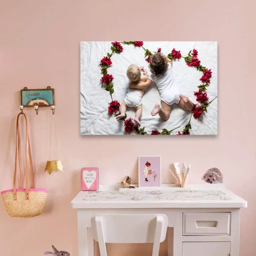Vista 4 de Lienzo decorativo para pared personalizado con tus fotos, imágenes personalizadas a lienzo para sala de estar, dormitorio (8 x 10 pulgadas)