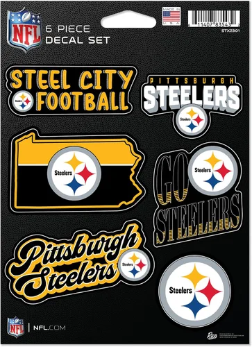 Vista 27 de Rico Industries NFL Football - Juego de calcomanías (6 unidades)