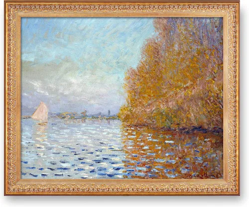 Vista 61 de A&T ARTWORK Antibes Seen from The Salis Gardens de Claude Monet Las Obras de Arte Clásico Mundial Reproducciones, Impresiones de Arte en Lienzo