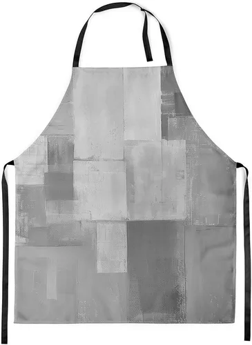 Vista 21 de jejeloiu Delantal de lunares rojos y blancos para mujeres y hombres, de 26 x 31 pulgadas, diseño retro de lunares