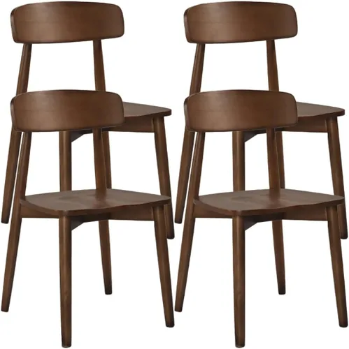 Vista 18 de YVYKFZD Sillas de comedor de madera maciza, juego de sillas de comedor de salón, sillas de cocina sin brazos con respaldo curvo, silla auxiliar