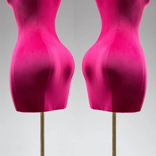 Vista 6 de Torso de maniquí femenino con curvas de tamaño grande, forma de vestido de cuerpo ajustable con base cuadrada de metal, pantalla de cuerpo completo