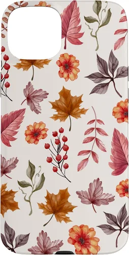 Vista 9 de Halloween Pattern Fall Leaves Pattern - Autumn Season Case for iPhone 17