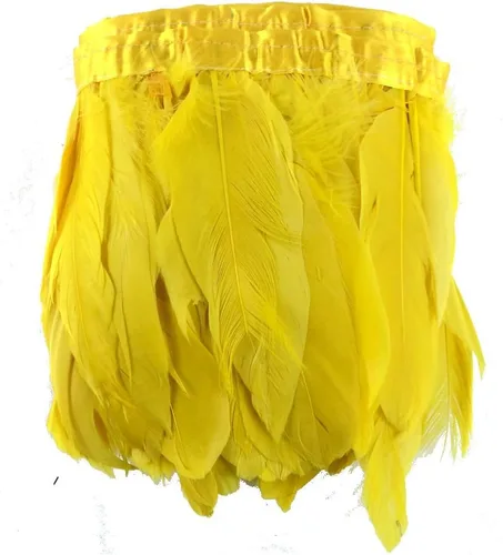 Vista 8 de Sowder Flecos de plumas de ganso de pato 2 yardas (dorado)