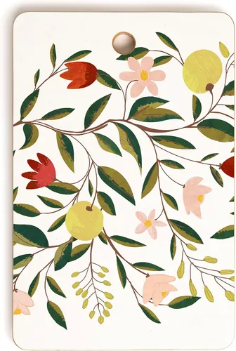 Vista 19 de Society6 Tabla de cortar de bambú 83 naranjas botánicas Boho Art Decoración de cocina Tabla de servir segura para alimentos, alia, 11.5 pulgadas