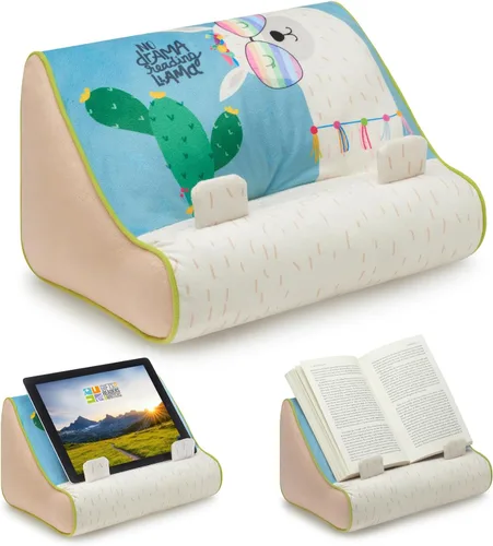 Vista 10 de Regalos para lectores y escritores Sofá de libros Soporte para iPad Soporte acolchado para tableta y soporte para libros Almohada de lectura