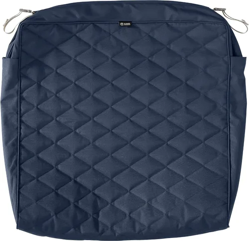 Vista 12 de Classic Accessories Montlake FadeSafe FadeSafe - Funda de cojín acolchada para asiento de patio, resistente al agua, 25 x 25 x 5 pulgadas, manzanilla