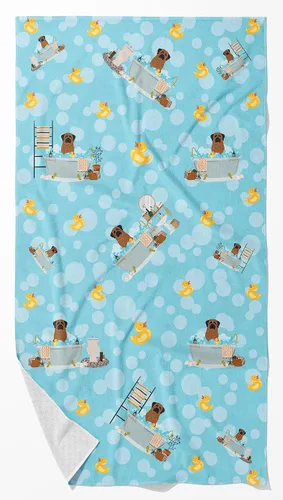 Vista 73 de Caroline's Treasures WDK5738BTLG Airedale - Toalla de baño grande para bañera