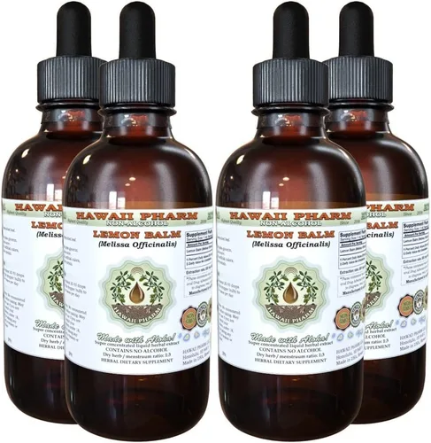 Vista 10 de Hawaii Pharm Extracto sin alcohol de hoja de bálsamo de limón, 2 fl oz