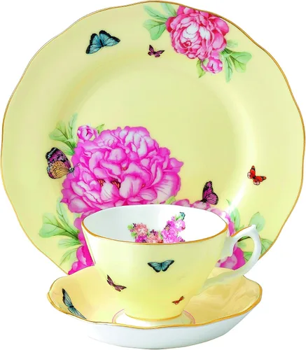 Vista 3 de Royal Albert Blessings - juego de té de 3 unidades, Multicolor Verde salvia con estampado multicolor