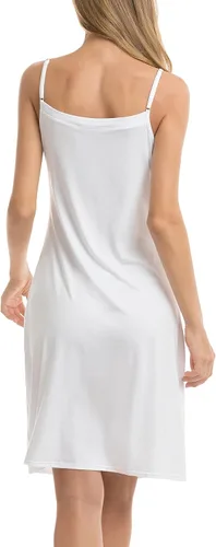 Vista 5 de Vlazom Women Full Slips Sexy Soft Under Dress Basic Adjustable Spaghetti Strap Cami Slip Chemises V Neck Negligee