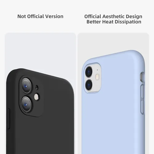 Vista 3 de Funda de silicona líquida compatible con iPhone 11, color azul claro [Protección contra caídas] [Resistente a los arañazos, a prueba de golpes]