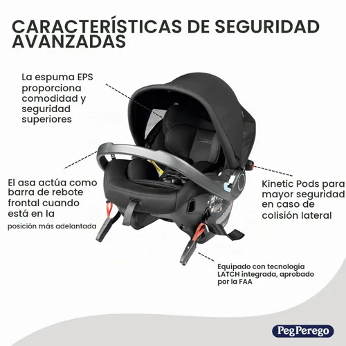 Vista 2 de PEG City Loop Frame con Primo Viaggio Urban Mobility Asiento de Coche Combo