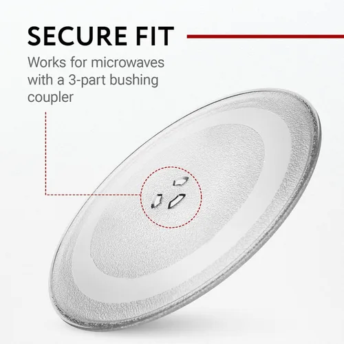 Vista 6 de Impresa Placa pequeña de repuesto para microondas – Plato giratorio – Ajuste universal – Compatible con placas de 9.6 pulgadas / 9.6 in – Accesorios
