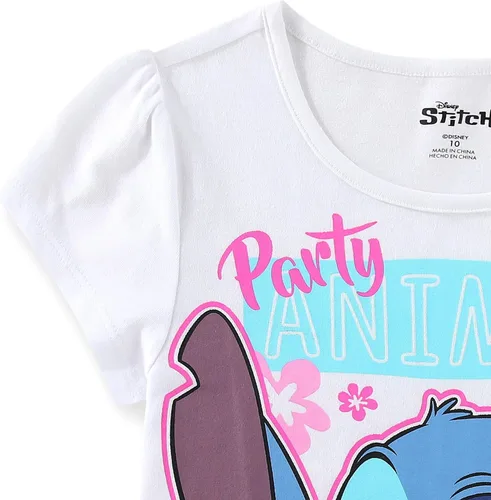 Vista 26 de Disney Lilo and Stitch - Paquete de 3 camisetas de manga corta para niñas pequeñas a grandes