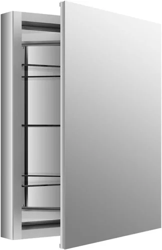 Vista 19 de KOHLER 99001-NA Verdera - Botiquín de baño de 15 pulgadas de ancho x 30 pulgadas de alto con espejo de aumento, gabinete de pared de baño empotrado