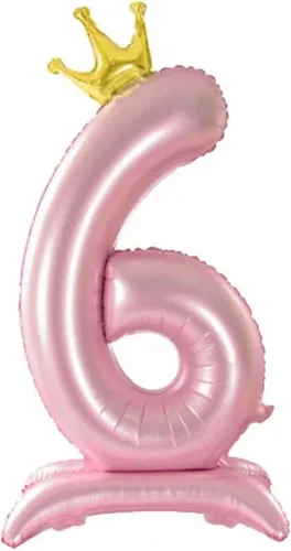 Vista 17 de Globos azules con el número 1 de 42 pulgadas con corona, globos de primer cumpleaños para niños y niñas, suministros de decoración de fiesta de Azul