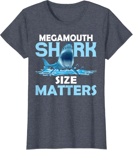 Vista 17 de Mega Shark Size Matter Camiseta Fun Shark Puns, Negro