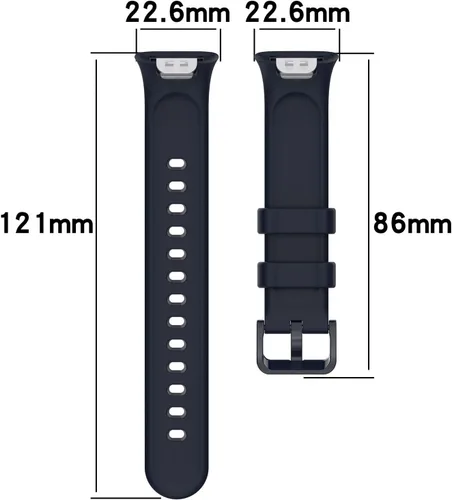 Vista 2 de Senter Correa de silicona suave de liberación rápida para reloj inteligente Huawei Band 7 Pro