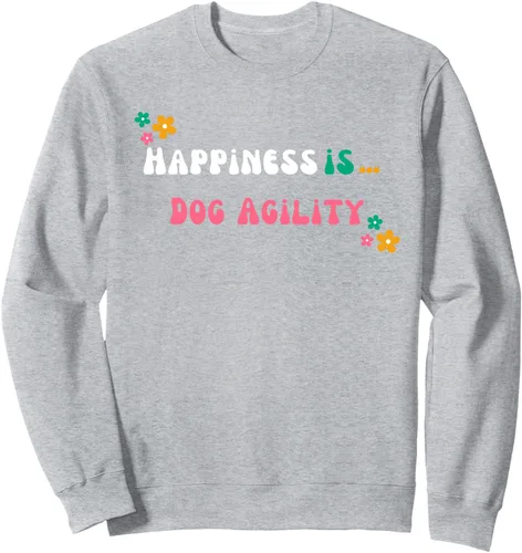 Vista 3 de Dog Agility Lover - Sudadera groovy Happiness is Dog Agility, Negro