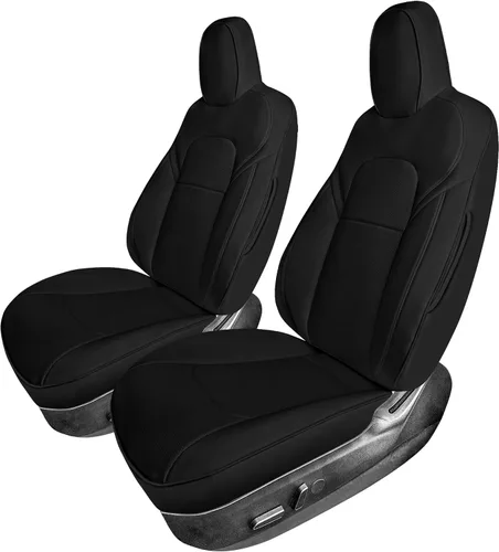 Vista 38 de FH Group Fundas de asiento de automóvil de ajuste personalizado hechas específicamente para Tesla Model Y Ultraflex 2020-2025, fundas de asiento