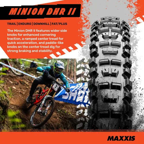 Vista 2 de Maxxis Minion DHR II Dual Compound Mountain Bike Tire