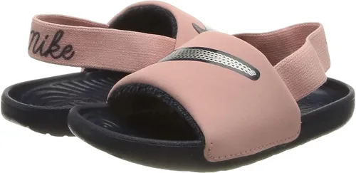 Vista 8 de Nike Kawa Slide - Zapatos para niñas, NegroNegroRosa Vivo
