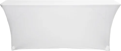 Vista 11 de YOUR CHAIR COVERS - Mantel elástico rectangular estándar de elastano de 6 pies x 18 pulgadas, color negro