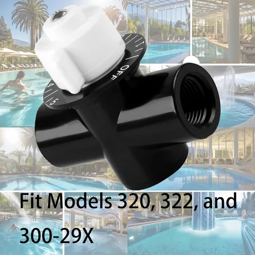 Vista 4 de R172086 Válvula de control, válvula de cloro de 1/2 pulgada compatible con Pentair Rainbow 320, 322, 300-29X cloro/bromo piscina y spa alimentador
