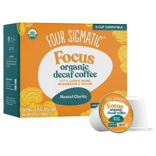Vista 17 de Four Sigmatic Adaptogen Coffee K-Cups Café molido orgánico de tostado medio con Ashwagandha, Eleuthero, Chaga y Tulsi Apoyo inmunológico