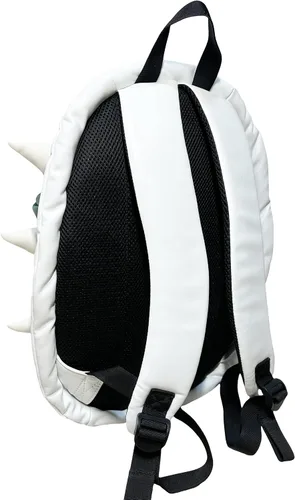 Vista 4 de CrazyCatCos Bowsette Koopa Mochila Super Crown Cool White Spiked Shell Daypack Cosplay Costume Accesorio Prop