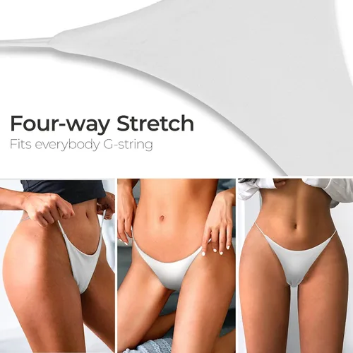 Vista 6 de Tanga sexy para mujer, tanga de bikini de cintura baja