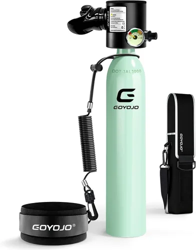 Vista 16 de GOYOJO Mini tanque de buceo de 1L con máscara – Tanque de aire de buceo portátil certificado DOT, presión máxima de 3000 PSI, botella pony