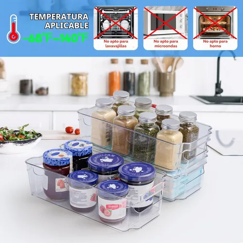 Vista 2 de JollyPack Contenedores de almacenamiento de plástico transparente, paquete
