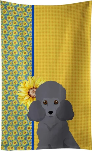 Vista 81 de Caroline's Treasures WDK5313KTWL - Toalla de cocina con diseño de girasoles de verano, color negro y tostado, Airedale Terrier, toalla de mano