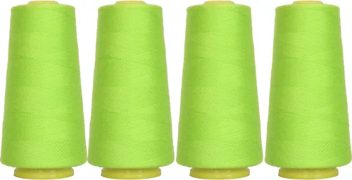 Vista 73 de Threadart Hilo Serger - Costura Poliéster - 2750 Yard Cono 40/2 - Aguamarina Polyester serger thread for overlock sewing, seams and garment