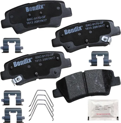 Vista 299 de Bendix Priority1 CFC154 - Juego de pastillas de freno de disco para Avanti II, Century, LeSabre, Regal, Riviera, chasis comercial, DeVille