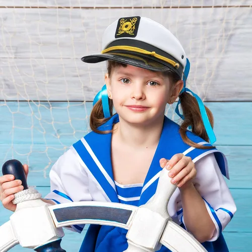Vista 6 de SGBETTER Paquete de 40 sombreros de capitán a granel, sombreros de marinero, sombreros de capitán ajustables para adultos, hombres y mujeres, fiesta