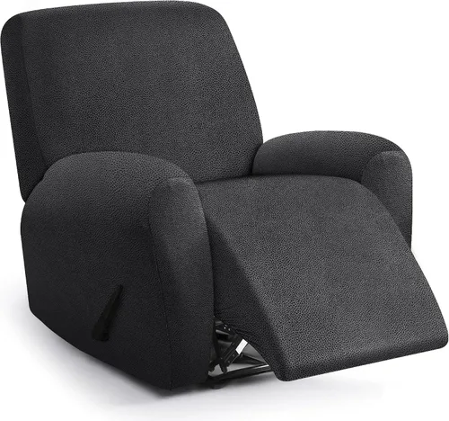 Vista 34 de ANARACHON Fundas para sillas reclinables con aspecto de cuero, funda elástica de 4 piezas, funda suave para silla reclinable, protector de muebles