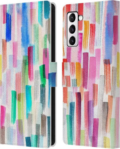 Vista 194 de Head Case Designs Officially Licensed Ninola Brushstrokes Multi Colorful Leather Wallet Case Compatible with Samsung Galaxy A07 4G