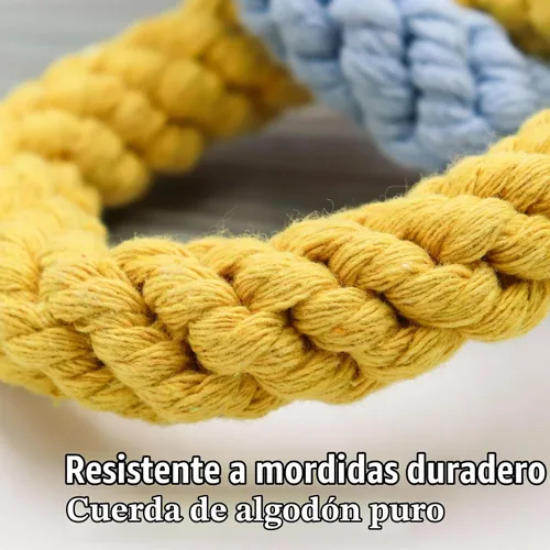 Vista 4 de Juguetes de planeador de azúcar, anillo de cuerda de algodón colgante para mascotas, juguetes de rata, accesorios de jaula de planeador de azúcar