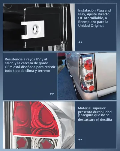 Vista 5 de Conjunto de luz trasera Nilight para Chevy Silverado 1500 2500 1999-2006