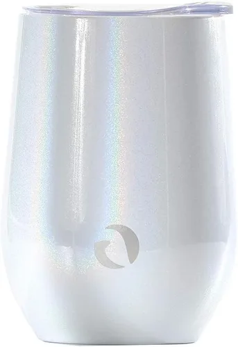 Vista 9 de Drinco - Vaso de vino de acero inoxidable Copa de vino sin tallo con triple pared aislada al vacío con tapa a prueba de salpicaduras para bebidas