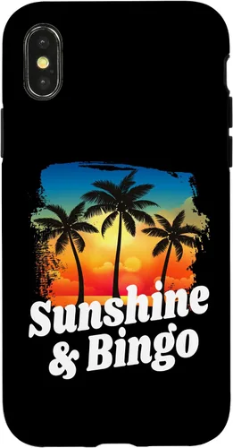 Vista 4 de Funda de playa para iPhone 15 Sunshine and Bingo con divertido jugador jugando ganador
