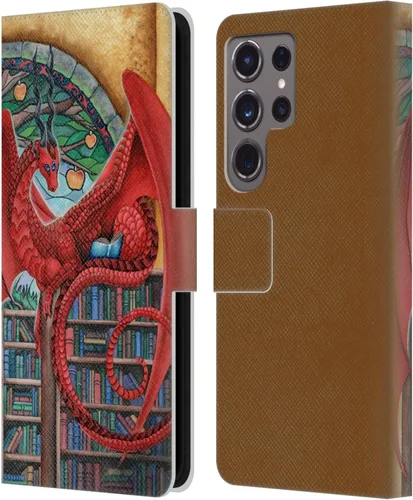 Vista 225 de Head Case Designs Officially Licensed Carla Morrow Galactic Entrancement Dragons Leather Wallet Case Compatible with Samsung Galaxy A07 4G